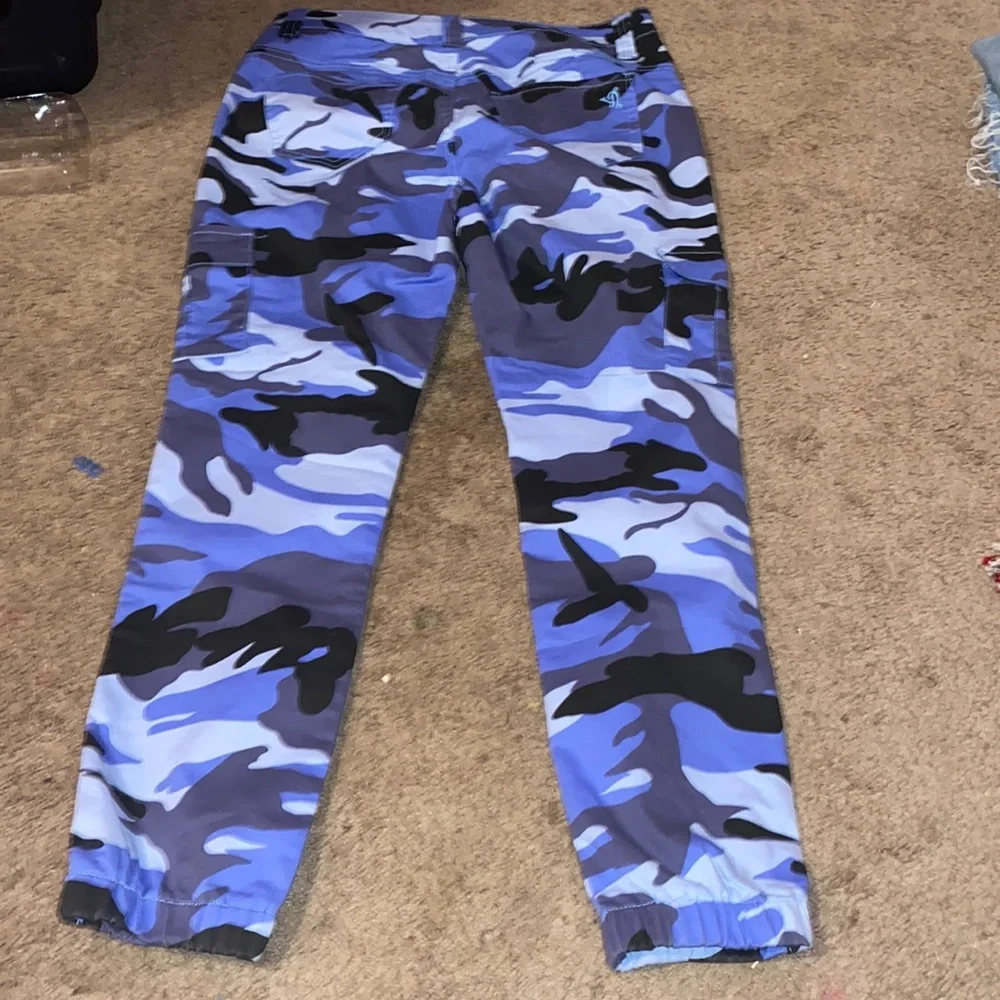 Blue camo Baggy Jeans - Picture 2 of 5